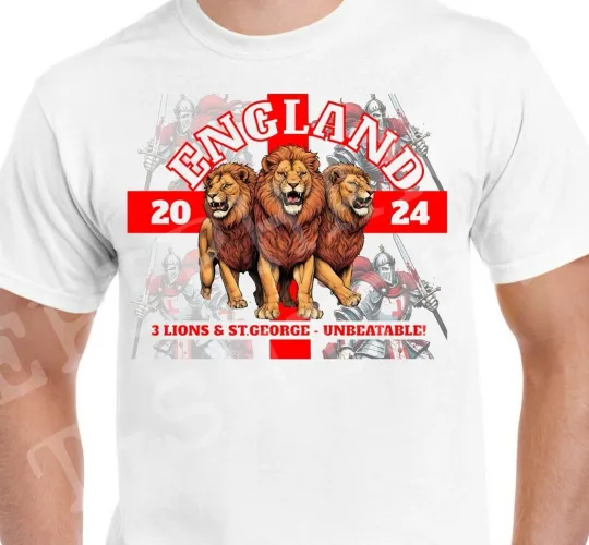 Discover St. George's Day T-Shirt England Men's Women's Kids 2024