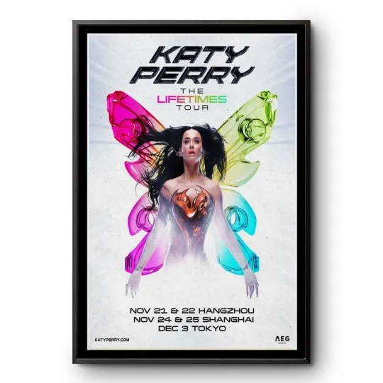 Discover Katy Perry The Lifetimes Tour 2025 Poster