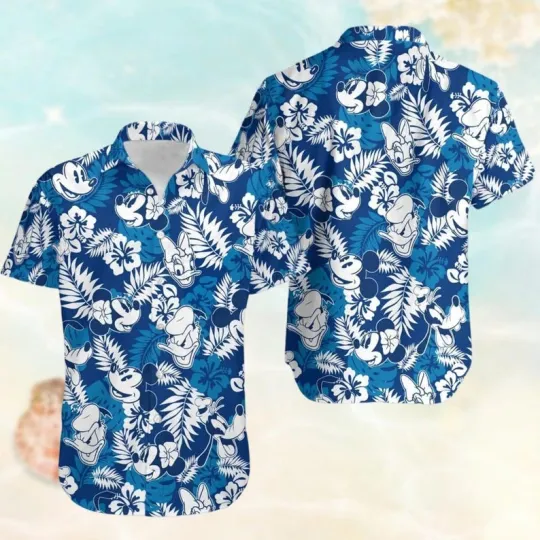Discover Mickeyy Flowers Floral Hawaii Tee Funny Tropical Hawaiian Shirt