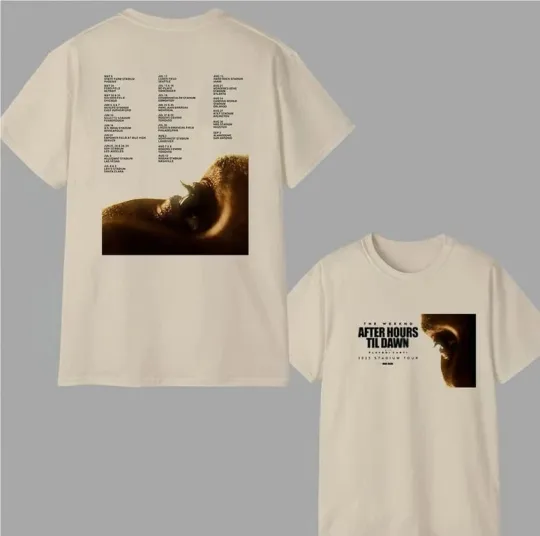 Discover Weeknds After Hours Til Dawn 2025 Tour Unisex Double Sided Shirt Gift for Fan