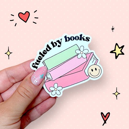 Discover Fueled by books Sticker