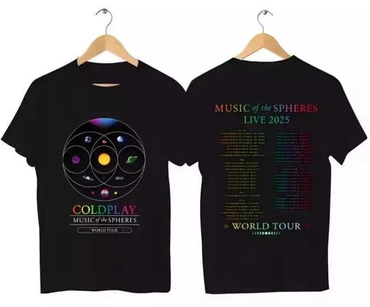 Discover 2025 Coldplay World Tour T-Shirt For Fans