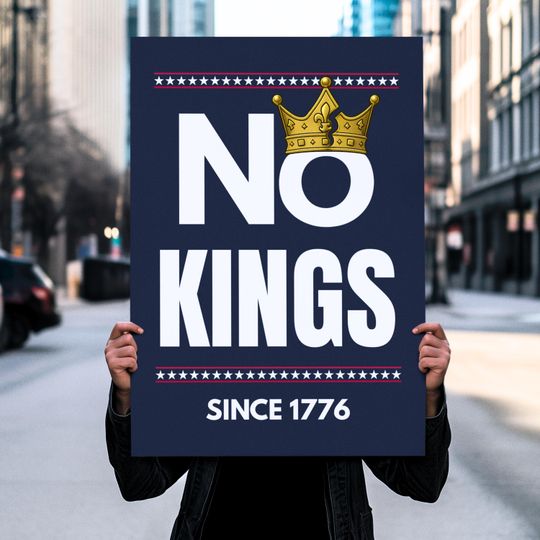 Discover No Kings Rally Protest Sign Download, Fight Oligarchy, Anti Trump Protest Sign, Sign For No Kings Rally June