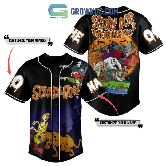 Discover Scooby Doo Where Are You Halloween Night Personalized Baseball Jersey