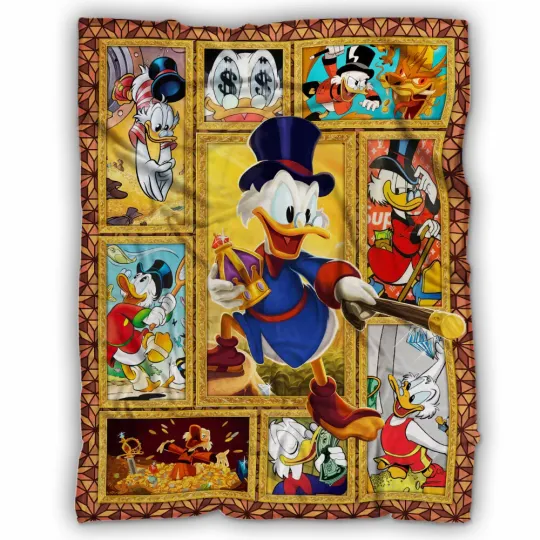 Discover Uncle Scrooge Blanket, Uncle Scrooge Cartoon Movies Fleece Blanket