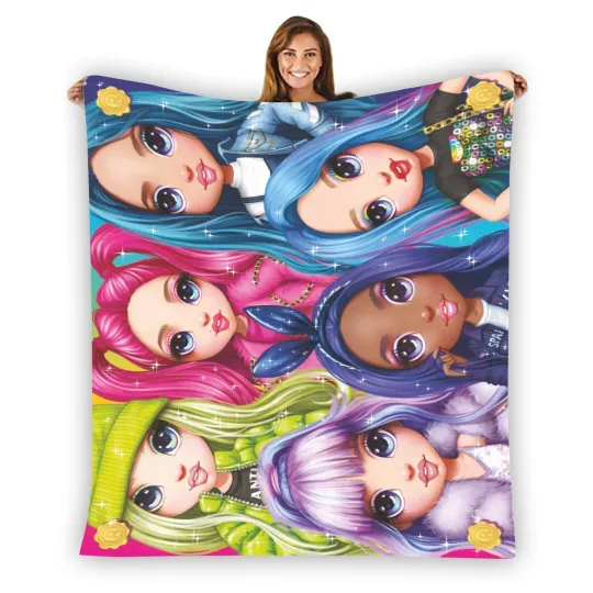 Discover Rainbow High Characters Fleece Blanket