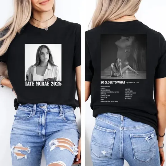 Discover Tate McRae 2025 Tour Shirt – Vintage Graphic Concert Tee, Fan Merch Gift