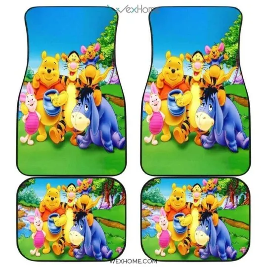Discover Mickeyy and Minniee Car Floor Mats Sushi Cartoon Gift Auto Accessories Decor
