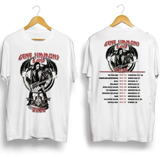 Discover Gene Simmons Band 2025 Tour T-shirt