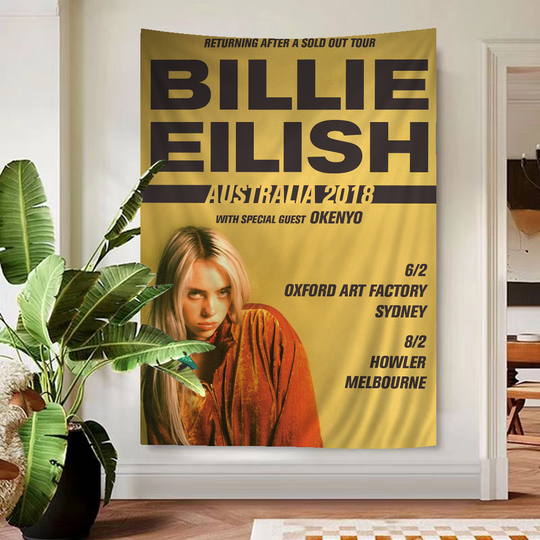 Discover Famous Singer B-Billie Singer Hippie Wall Hanging Tapestries