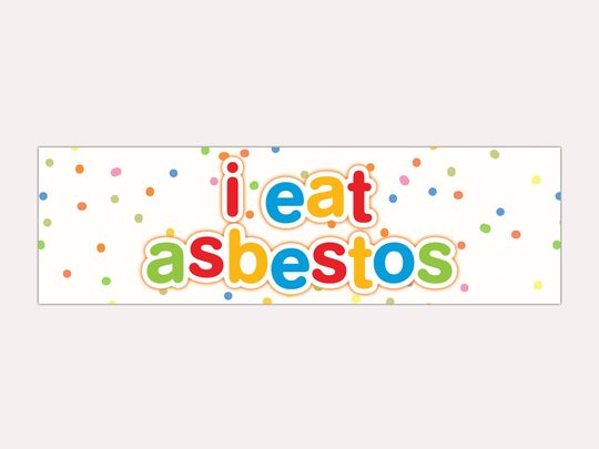 Discover I Eat Asbestos Funny Unhinged Gen Z Meme Car Magnet