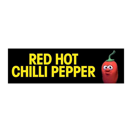 Discover Red Hot Chilli Pepper Funny Unhinged Meme Car Magnet