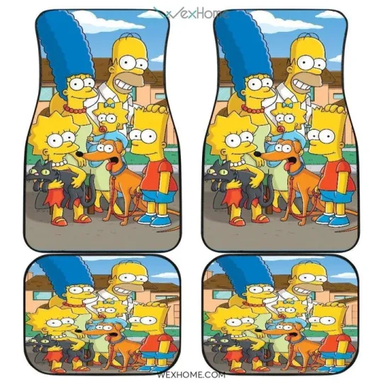 Discover The Simpsons TV Cartoon Car Floor Mats Best Auto Decor