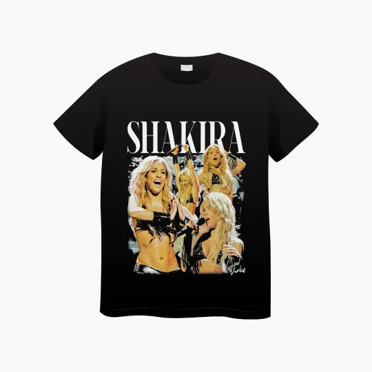 Discover 2025 Men's T-shirts Shakira  Hiphop Y2k Tee Street T-shirts