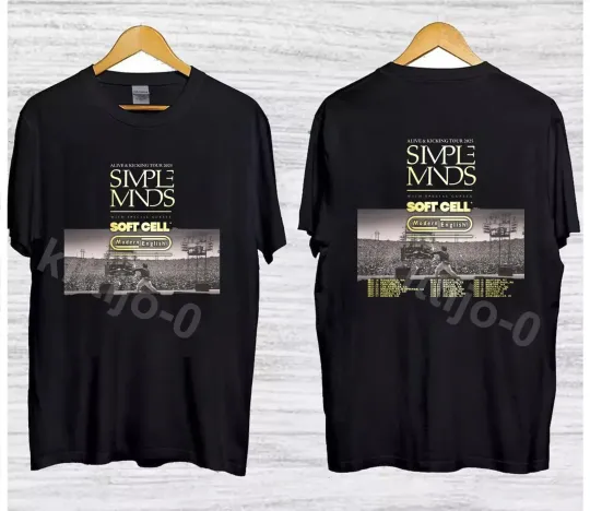 Discover Simple Minds Bring Alive & Kicking Tour 2025 T-Shirt Cotton Unisex Fan Gift
