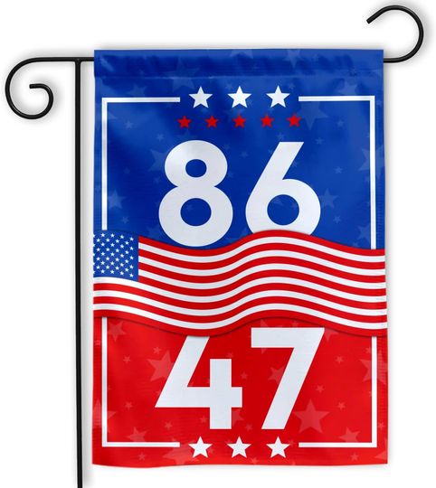 Discover 8647 Garden Flag Resist Fascism Anti Felon Anti Hate Leftist 86 47 Political Flags