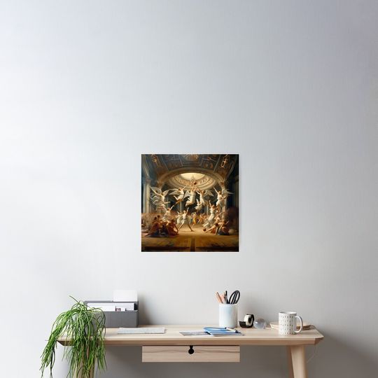 Discover Angelic Basketball Court Poster