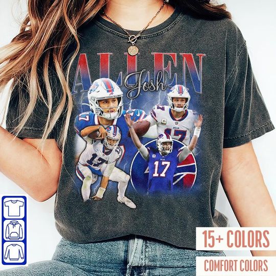 Discover Vintage Josh Allen Shirt, Football shirt, Classic 90s Graphic Tee