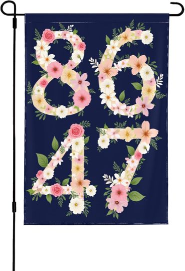 Discover 8647 Flower Flag Resist Fascism Garden Flags