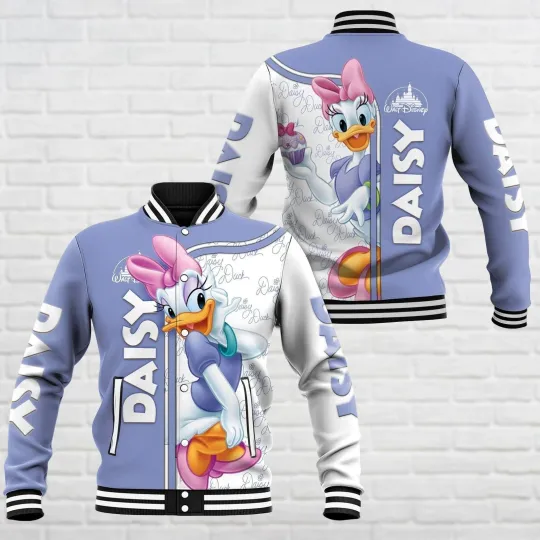 Discover Adorable Daisy Duckk I Am A Total Fashionista Duck Love Baseball Jacket