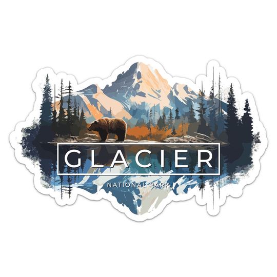Discover Glacier National Park Sticker