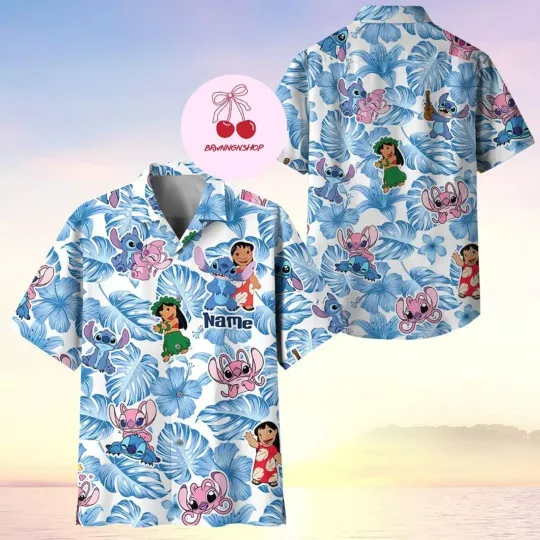 Discover Lilo and Stitchh Summer Beach Disneyyy 3D HAWAII SHIRT