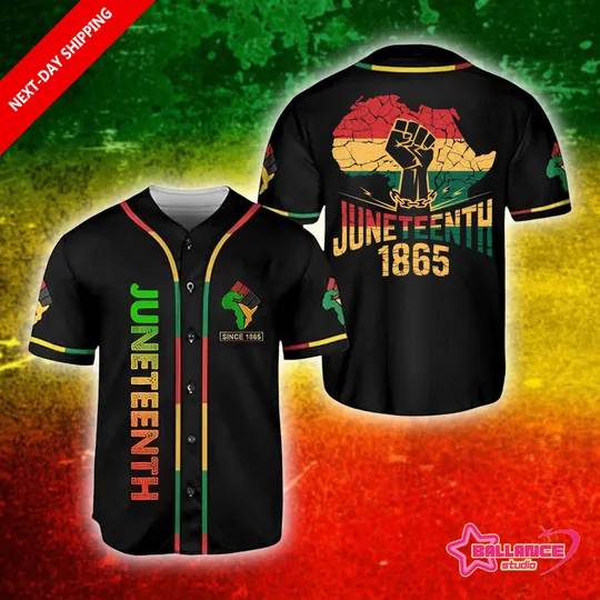 Discover Juneteenth Baseball Jersey African Print Shirt, Black History