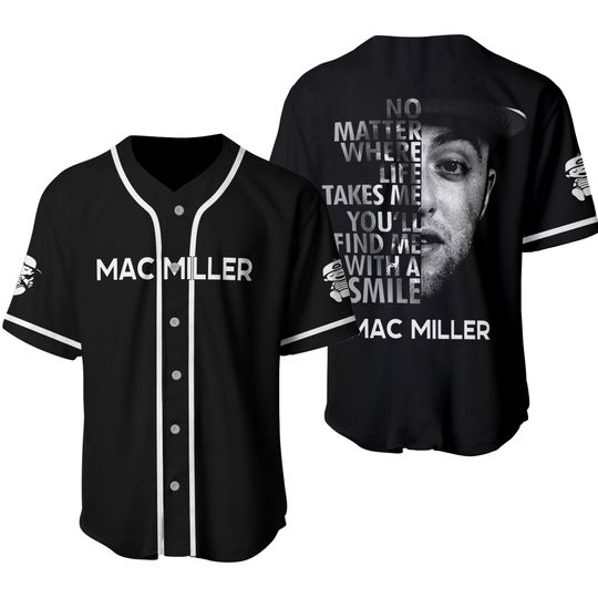 Discover Macmiller Hip Hop Singer Baseball Jersey 3D Print Shirts Men Women