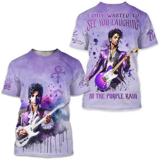 Discover Prince I Only Wanted To See You Laughing In The Pur Rain 3D Shirts