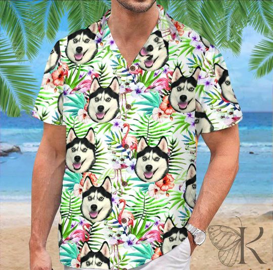 Discover Personalized Pet Hawaiian Shirt – Dog/Cat Face Gift for Summer & Holidays