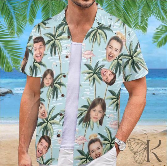 Discover Photo or Logo Hawaiian Shirt – Personalized Print for Summer Trips & Events