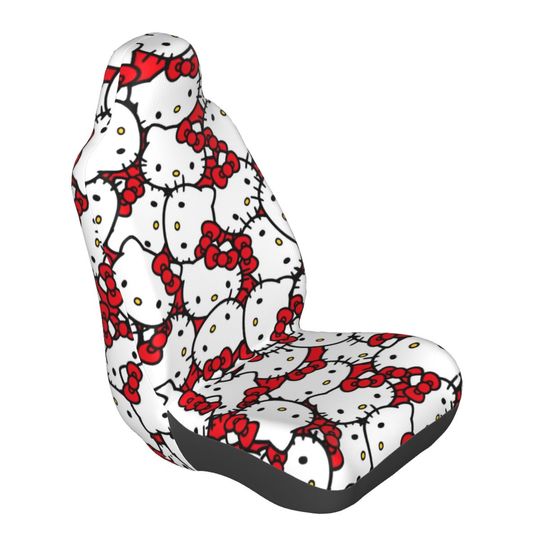 Discover Cute Cartoon Head 1 Front Car Seat Cover