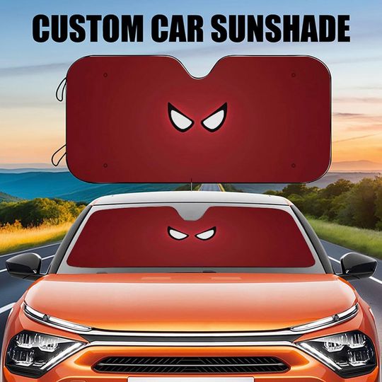 Discover Spider eyes Car Sun shade, Car Decor, Gift for Dad