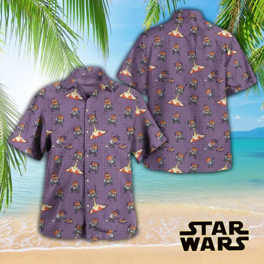 Discover Starr Warss 3D Hawaiian Shirt – Tropical Button-Up for Summer & Movie Lovers