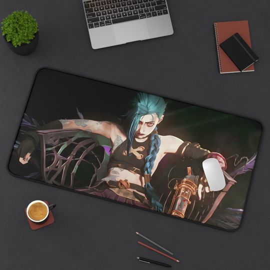 Discover Edgy Jinx Desk Mat, Gifts for Gamers