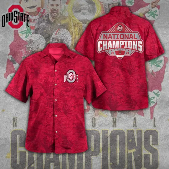 Discover Ohio State Buckeyes Football 3D Hawaiian Shirt