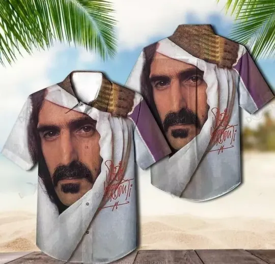 Discover Frank Zappa Sheik Yerbouti Album Cover Hawaiian Shirt