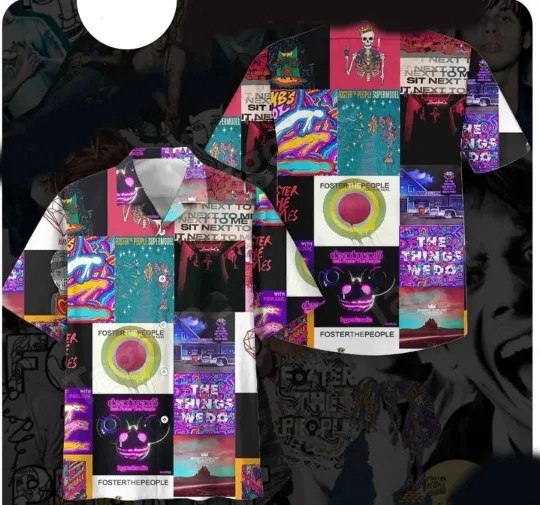 Discover Foster The People Album Cover Collections Hawaiian Shirt