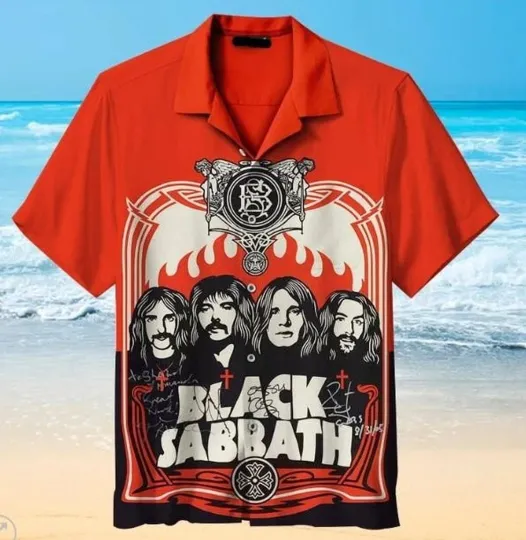 Discover Rock Band black Sabbath Hawaiian Shirt– Unisex Summer Gift for Music Lovers