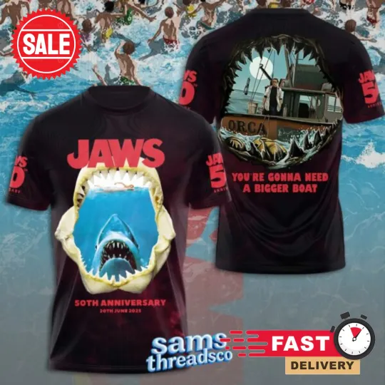 Discover Jaws You’re Gonna Need A Bigger Boat 3D Apparel Shirt Men Women