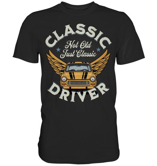 Discover Trabant Fahrer Shirt  Vintage Kultauto Tshirt mit Flgeln  Not Old Just Classic T-Shirt