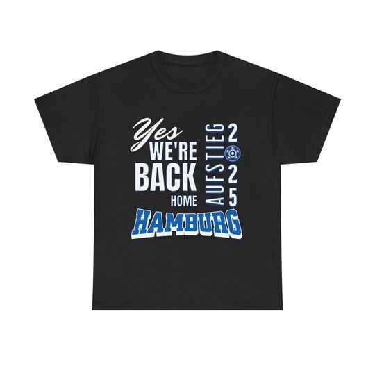 Discover Hamburg T-SHIRT Aufsteiger 2025 Liga 1 Hamburg Fan T-Shirt