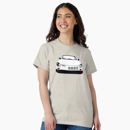 Discover Trabant "Trabi" 1.1 Oldtimer fettweiß Classic T-Shirt