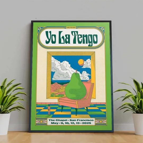 Discover Yo La Tengo San Francisco CA May 9-13 2025 Tour Poster
