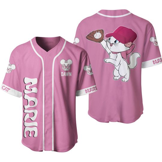 Discover Disneyyy Marie Cat Baseball Jersey