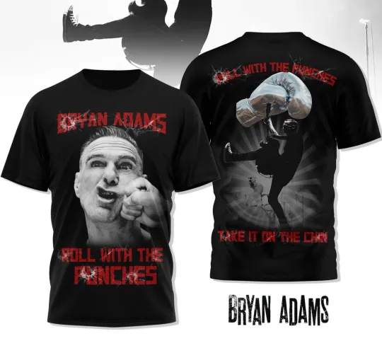Discover Bryan Adams Roll With The Punches 3D T-Shirt