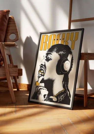 Discover ASAP Rocky Poster Music Wall Art Rap Aesthetic Decor Album Print