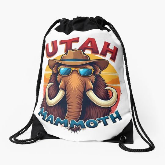 Discover Utah Mammoth Hockey Drawstring Bag