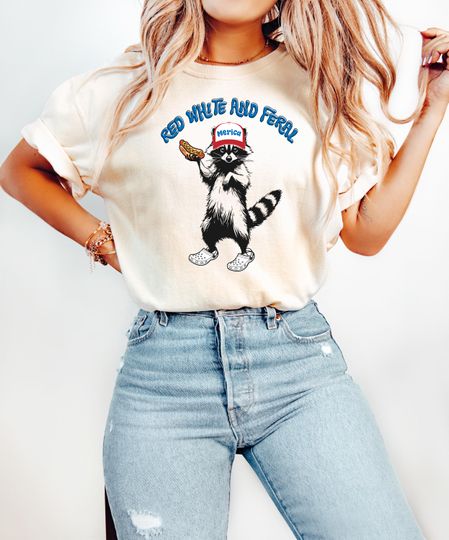 Discover 4th of July Shirt, Red White and Feral Shirt, Independence Day Shirt, America Shirt