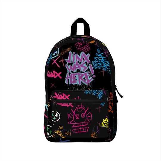 Discover Jinx was here Backpack, Anime Fan Art, Gift For Comic Lover
